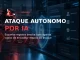 Agente de inteligência artificial representando ataque cibernético autônomo contra sistemas corporativos protegidos