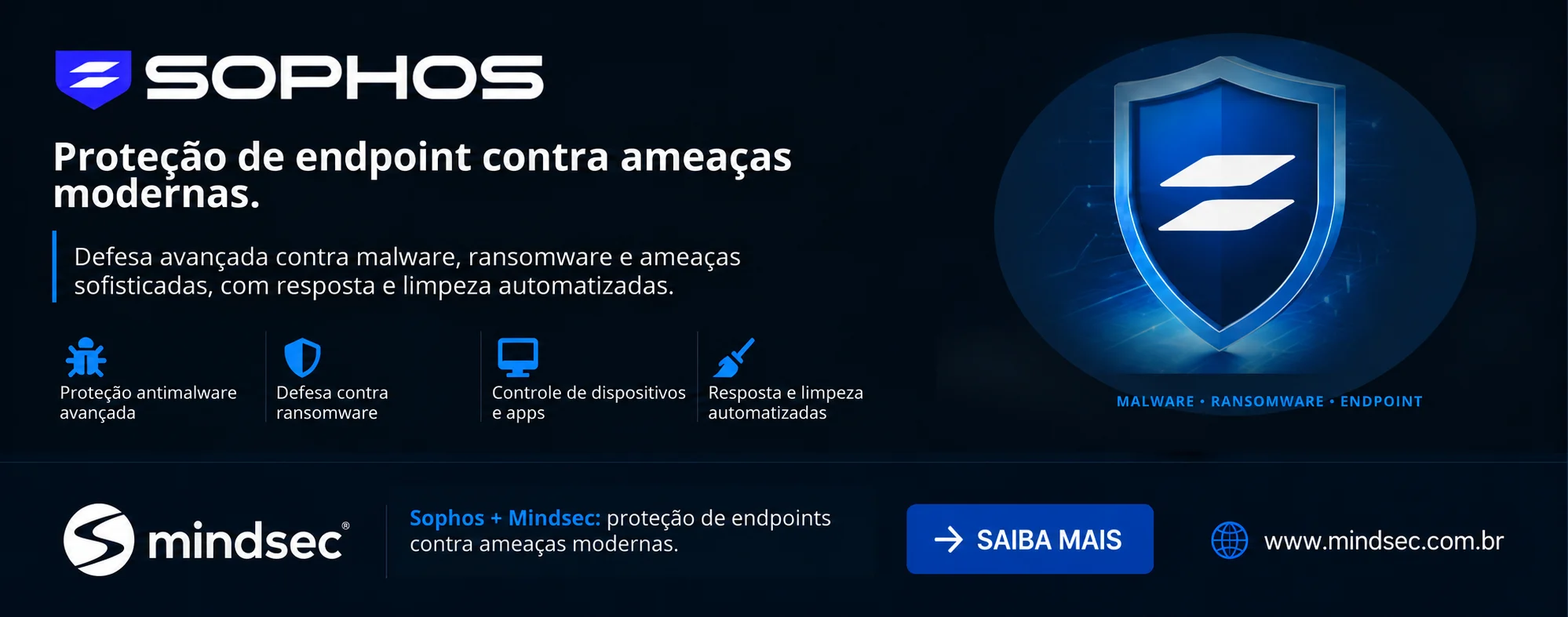 Sophos Antivirus — proteção de endpoints com a Mindsec