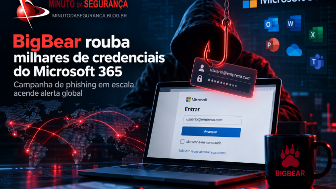 BigBear e campanha de phishing contra credenciais do Microsoft 365