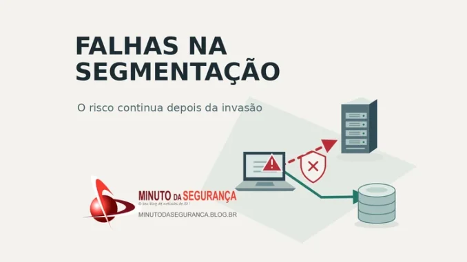 Falhas na segmentação: caminhos de rede desnecessários ampliam as possibilidades após uma invasão.
