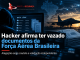 Ilustração sobre alegação de vazamento de documentos da Força Aérea Brasileira