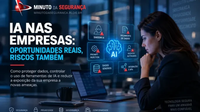 Riscos de segurança e privacidade na adoção corporativa de inteligência artificial