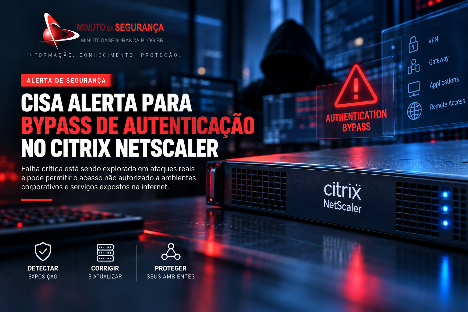 Citrix NetScaler sob exploração ativa de bypass de autenticação