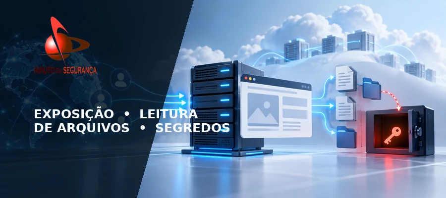 Diagrama sobre exposição de servidores Vite e credenciais em ambientes cloud