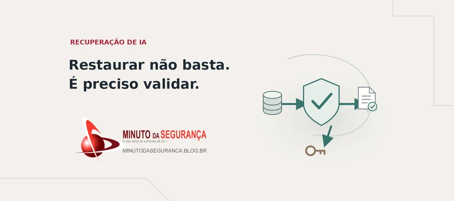 Recuperação de IA exige validar modelos, dados e acessos antes da retomada