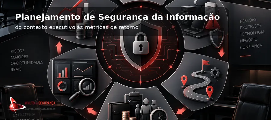 Planejamento de Segurança da Informação: estratégia, risco, execução e retorno em uma visão executiva.