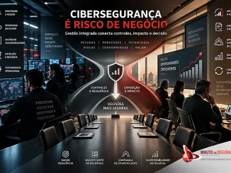 Cibersegurança e gestão de riscos conectadas à decisão de negócio.
