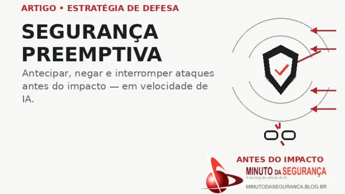 Segurança preemptiva: antecipar, negar e interromper ataques antes do impacto em um cenário acelerado por inteligência artificial.