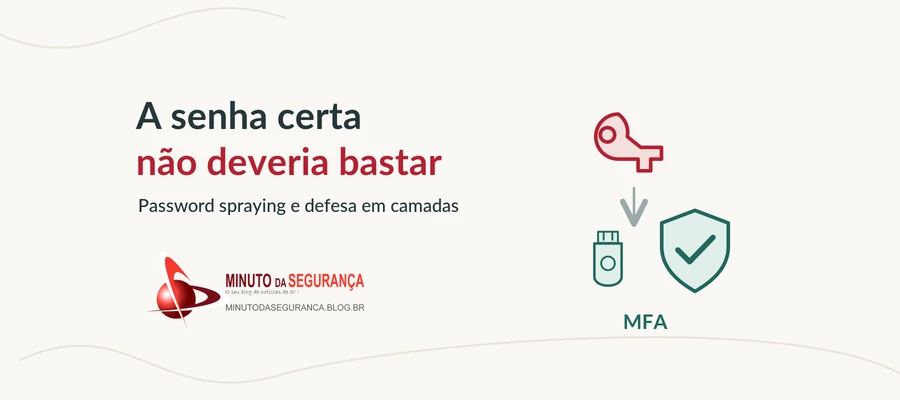 Password spraying: uma senha descoberta encontra a barreira da autenticação multifator