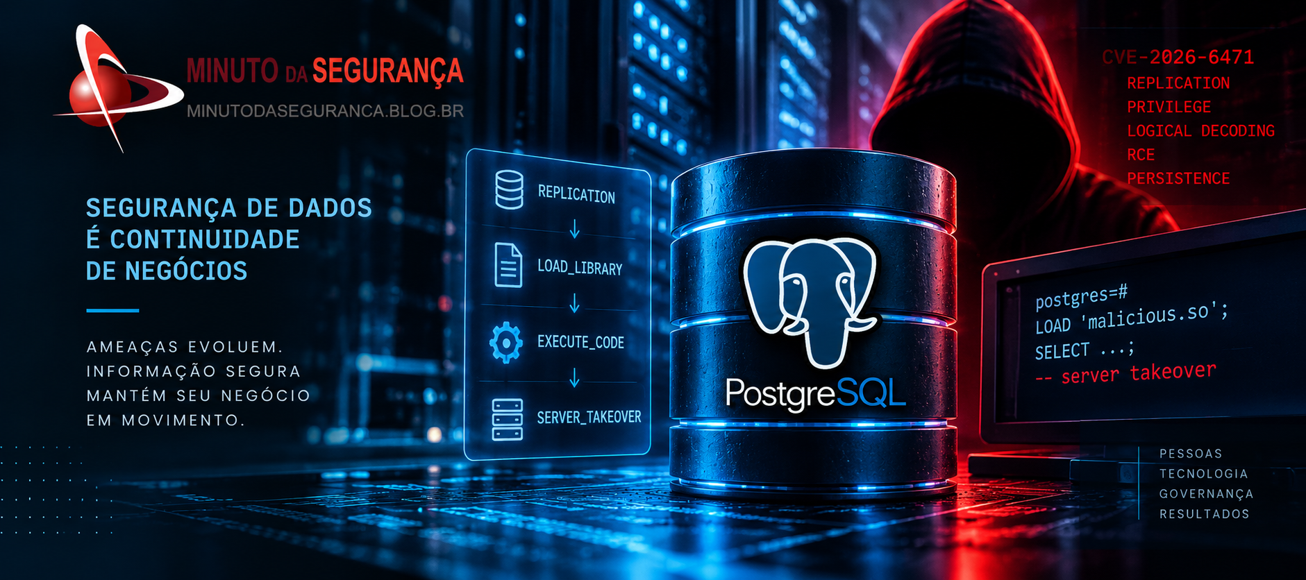 PostGREShell CVE-2026-6471: cadeia de exploração do privilégio de replicação no PostgreSQL