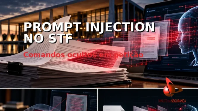 Prompt injection no STF com petição, análise por inteligência artificial e riscos de segurança