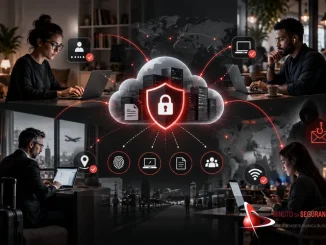 Trabalho remoto com usuários distribuídos, identidade, dispositivos, nuvem e proteção de dados
