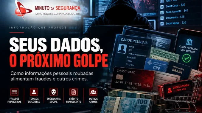 Dados pessoais roubados alimentam golpes, fraudes e outros crimes