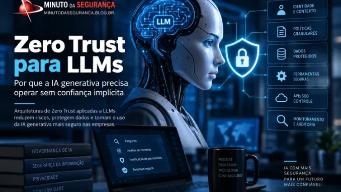 Zero Trust aplicado a LLMs e segurança de inteligência artificial