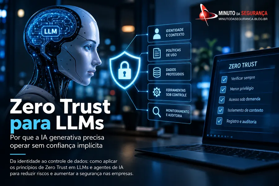 Princípios de Zero Trust para LLMs, governança e segurança de IA generativa