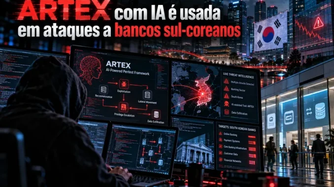 ARTEX com IA é utilizada em ataques a bancos sul-coreanos