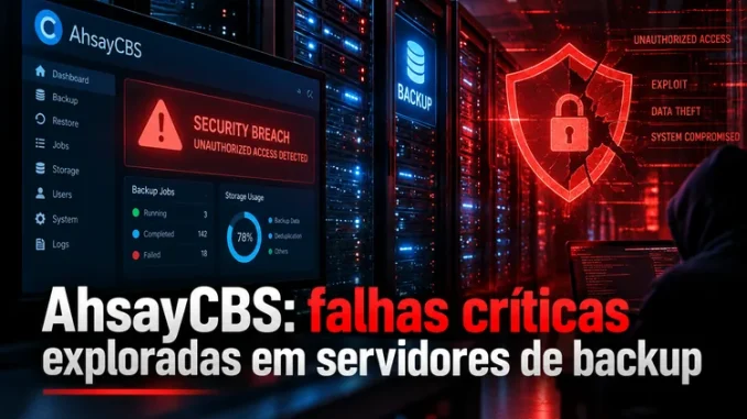 AhsayCBS: falhas críticas exploradas contra servidores de backup