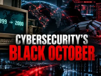 Cybersecurity's Black October: comparação visual entre o Y2K e os riscos da inteligência artificial