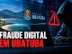 Fraude digital em Ubatuba — ilustração editorial
