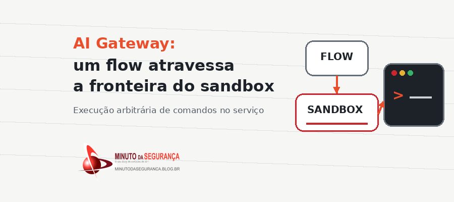 GitLab AI Gateway com um flow atravessando a fronteira do sandbox até um terminal