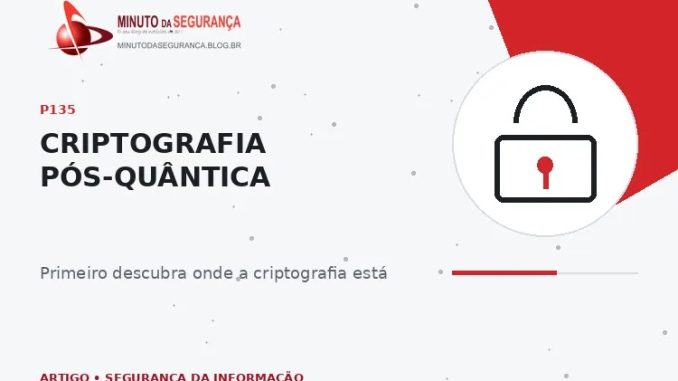 Criptografia pós-quântica — capa editorial