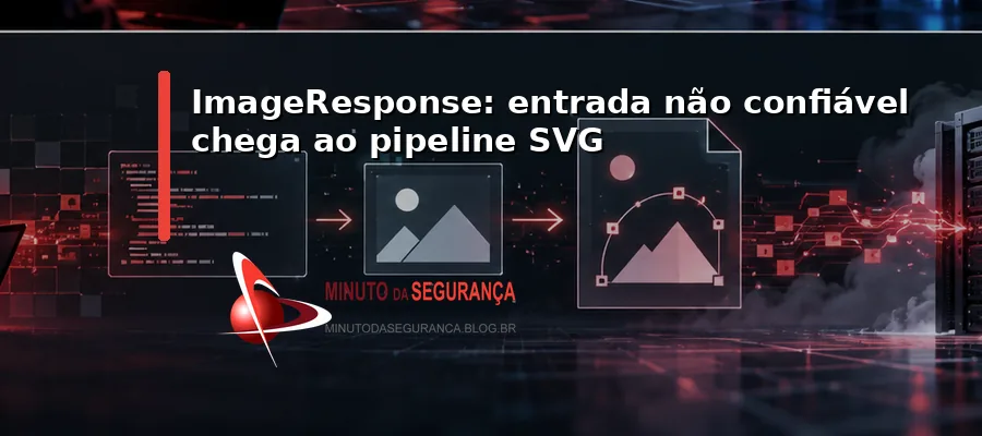 Fluxo do Next.js ImageResponse mostrando entrada não confiável no pipeline SVG