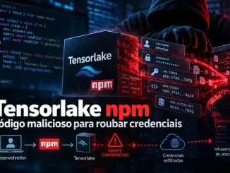 Ilustração de ataque à cadeia de suprimentos npm