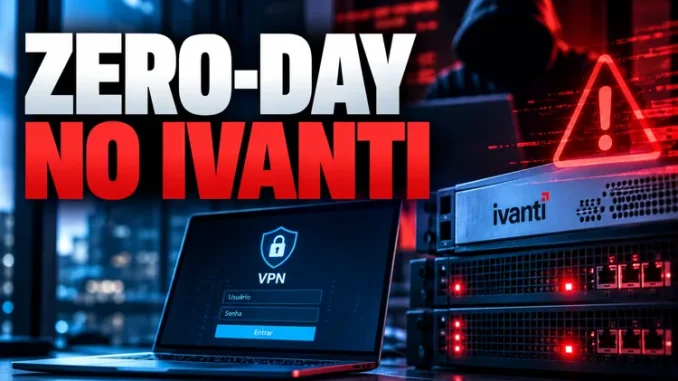 Zero-day no Ivanti Connect Secure, ilustração editorial